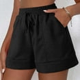 thumbnail image 2 of Daznico Women's High Waist Summer Shorts - Loose Fit Breathable with Drawstring & Pockets, Comfortable Casual 2025,for Size XL, 2 of 6
