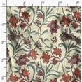 thumbnail image 2 of Soimoi Florals Print, Velvet Fabric, Decor Sewing Fabric by The Yard 54 Inch Wide,Decorative Fabric for Upholstery and Home Accents, Light Yellow, 2 of 6