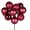 Berry Red, variant on Vickerman 12" Plum Ball Ornament Christmas Pick, 4 per set