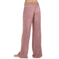 thumbnail image 3 of Admvng Beach Pants for Women Casual High Waist Elasticity Wide Leg Trousers S-3XL, 3 of 6