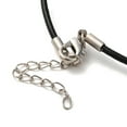 thumbnail image 3 of 100pcs Leather Necklace Making Black 18 inch(45.8cm) 2mm, 3 of 3
