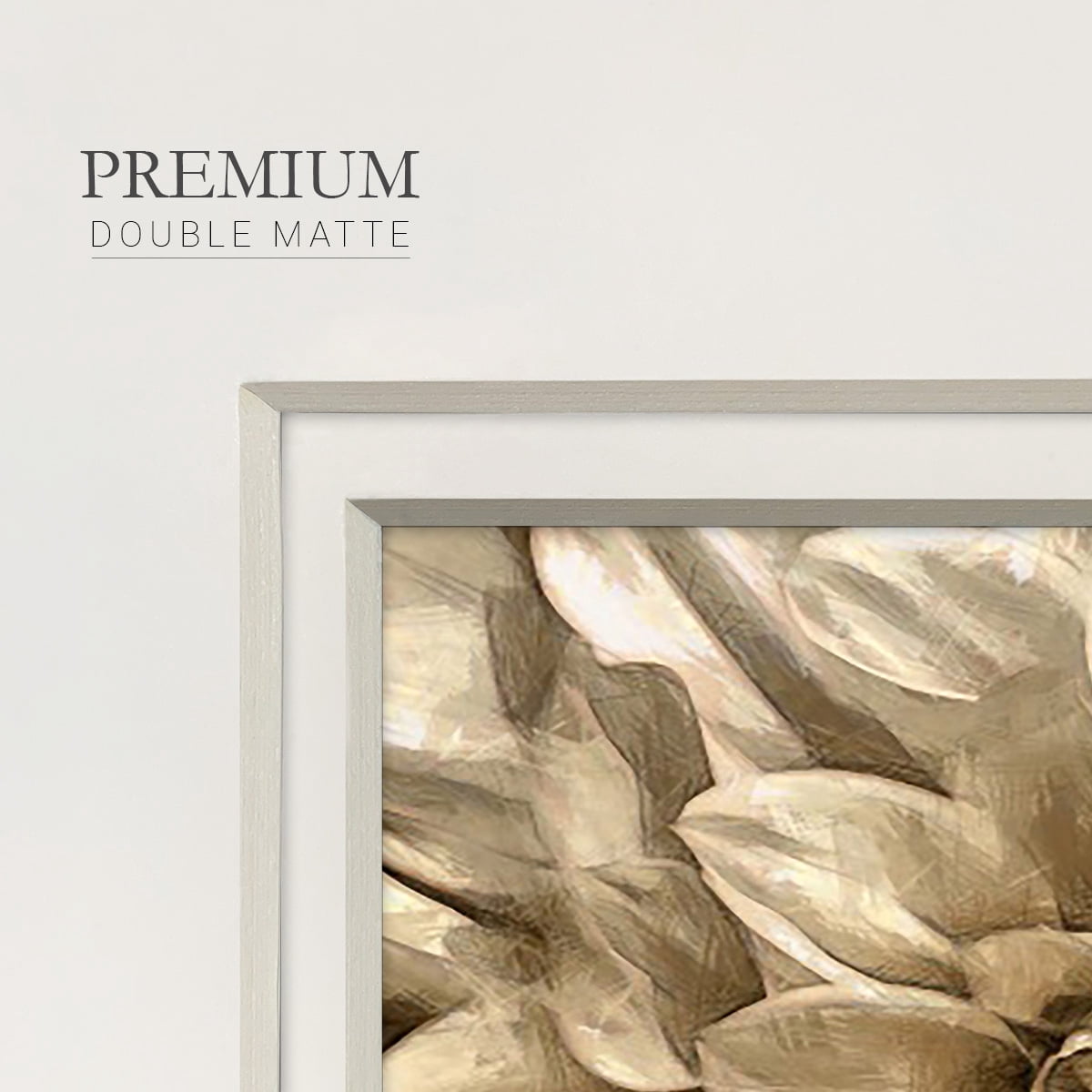 Neutral Wall Flower IPremium Framed Print