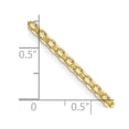 thumbnail image 5 of 14K Yellow Gold bracelet chain Flat 20 in 2 mm 2mm Lightweight, 5 of 5