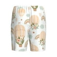 thumbnail image 4 of Rocae Air Balloon and Flower for Men's Soft Sleep Pajama Shorts, Waistband and Pockets, 4 of 9