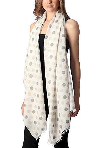 black polka dot scarf