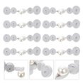 thumbnail image 1 of unbranded 10 Pairs Closure Buttons Cheongsam Knot Grey Polyester Fastening for Retro Ethnic Style, 1 of 7