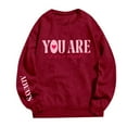 thumbnail image 2 of Women's Sweatshirts 2025 You Are Enough Sweatshirt Mental Health Sweatshirts Casual Pullover Tops Sweatshirt for Women, 2 of 5