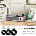 thumbnail image 2 of Tocadiscos de vinilo Seasonlife, color rosa pálido, 3 velocidades, tamaño 3, 2 of 8