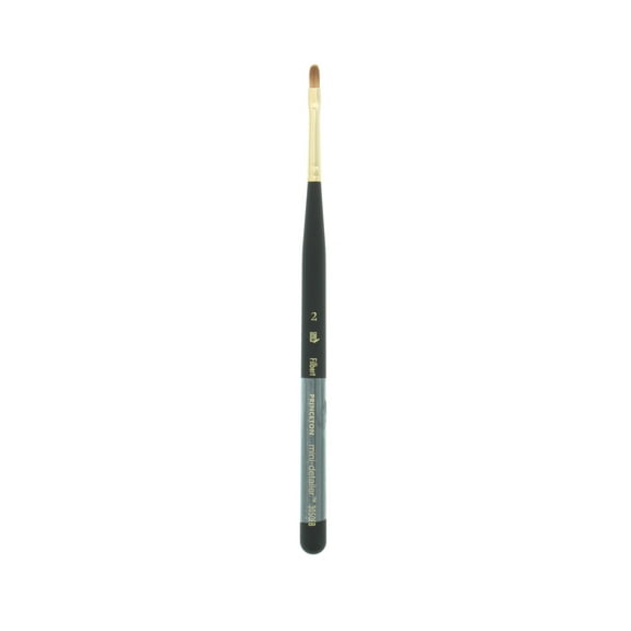 Princeton Brush Mini-Detailer Synthetic Sable Brush, Filbert, 2
