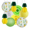 Cactus Party Decorations, Hawaiian Party Supplies Tropical Cactus Hanging Paper Lanterns Cactus Honeycomb Tissue Paper Fans for Llama Birthday Summer Party Home Decoration (Green) Green