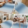 thumbnail image 5 of Rectangle Area Rugs 2.7 x 5 Ft, Blue Grey Ombre Non-Slip Residential Carpet, Farmhouse Gradient Minimalist Indoor Crawling Mats Runner Rugs for Living Room/Dining Room/Bedroom, 5 of 8