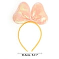 thumbnail image 3 of Unique Bargains 1 Pc Fashion Vertical Bow Headband for Women for Girls Orange Yellow, 3 of 6