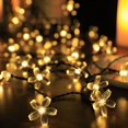 thumbnail image 2 of Guirnaldas de luces solares, Guirnaldas de luces solares LED, Linternas de pesca para decoración de jardín impermeables al aire libre, Luces de decoración de flores navideñas-luz blanca cáli, 2 of 3