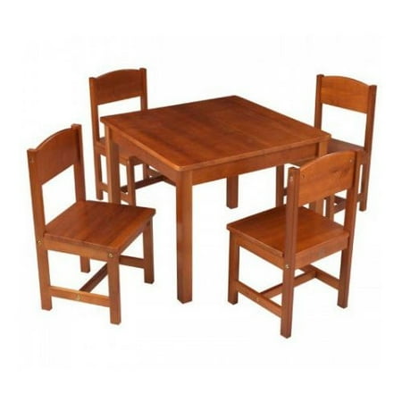 Farmhouse Table and Chair Set Caramel Brown - KidKraft