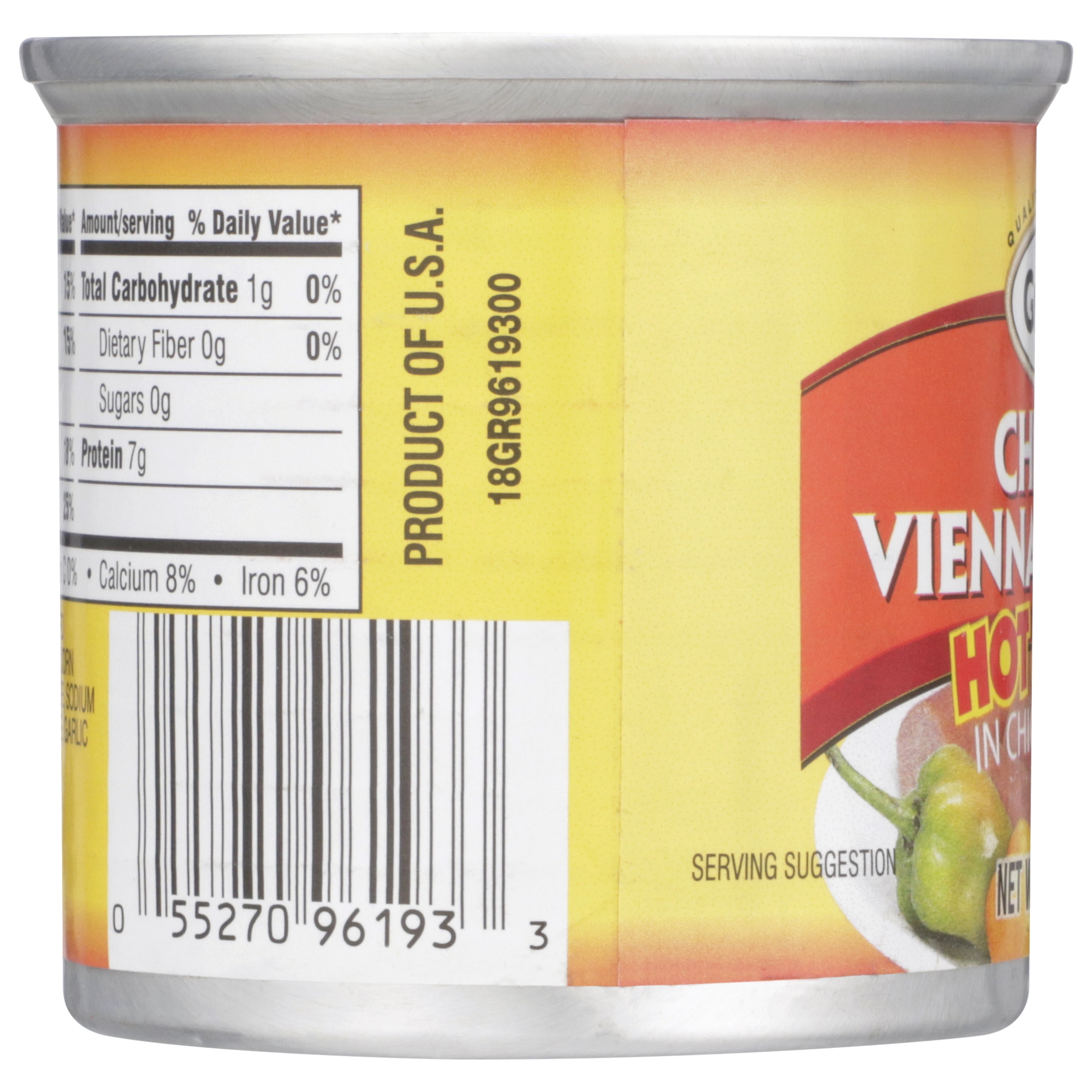 (6 pack) Grace Hot & Spicy Vienna Chicken Sausages in Can, 4.6 oz