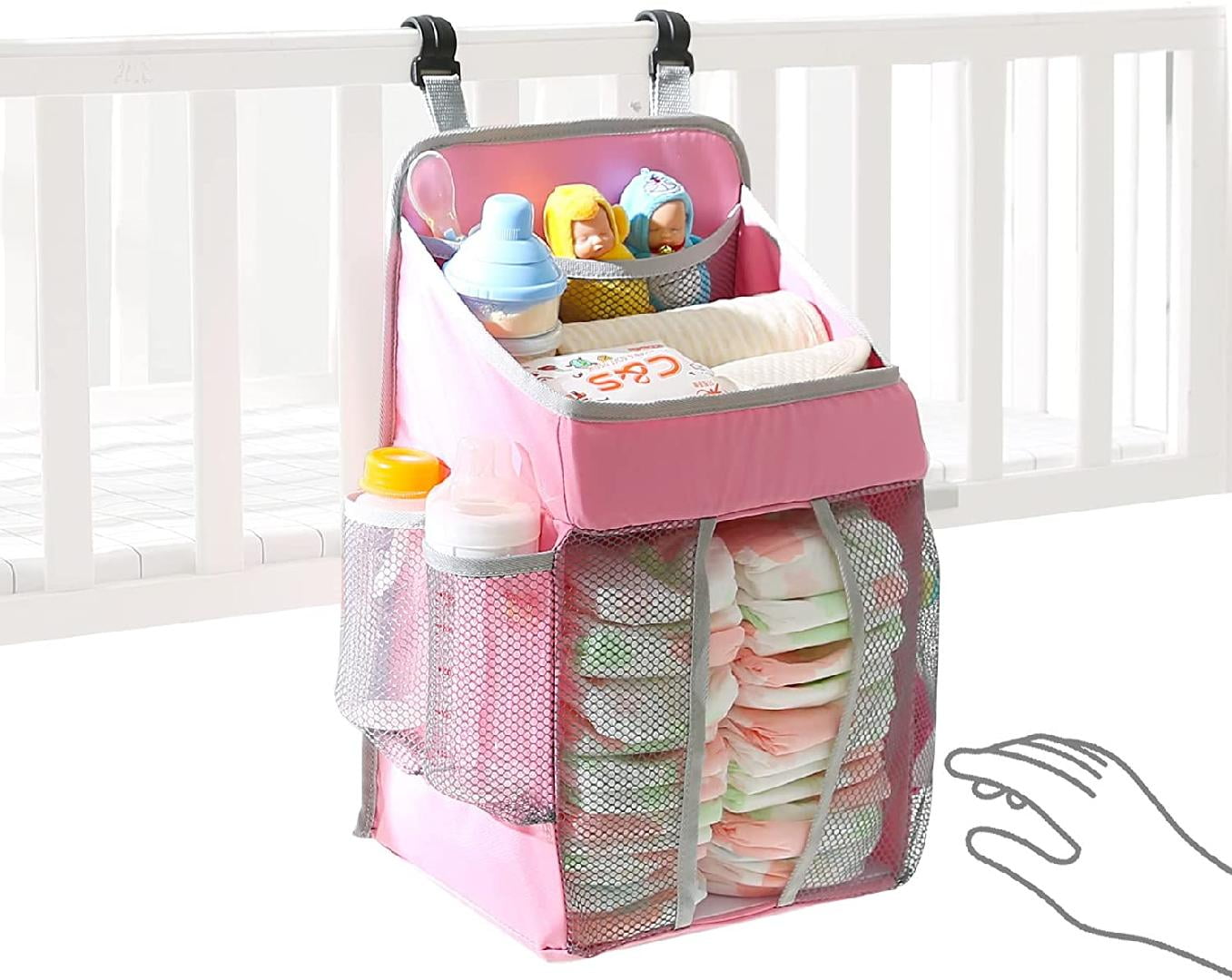 Hanging Diaper Organizer for Changing Table and Crib, Diaper Stacker