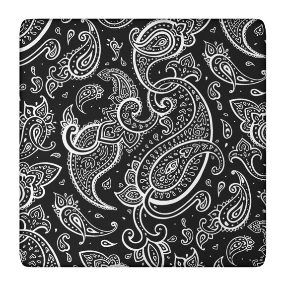 Abstract Paisley Art Decorative Table Cover - Soft, Scratch-Resistant & Machine Washable (36x36 Inches)