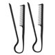 thumbnail image 1 of Juego de 2 peines alisadores de cabello con forma de V, herramientas de peinado con protección térmica y control preciso de la raya., 1 of 4