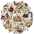 thumbnail image 2 of Retro Steampunk Theme Stickers, Waterproof Steampunk Theme Sticker for Water Bottle Laptop Phone Cases Planner Skateboard Luggage Helmet Party Favor Decor, Ideal for Adults Teens Teacher Rewards, 2 of 9