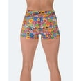 thumbnail image 6 of Tough Mode Women's 3" 5"Mid-Waisted Athletic Running Workout Volleyball Spandex Gym Dance Crossfit WOD Lifting Active Soccer Sports Training Compression Booty Shorts, 6 of 7
