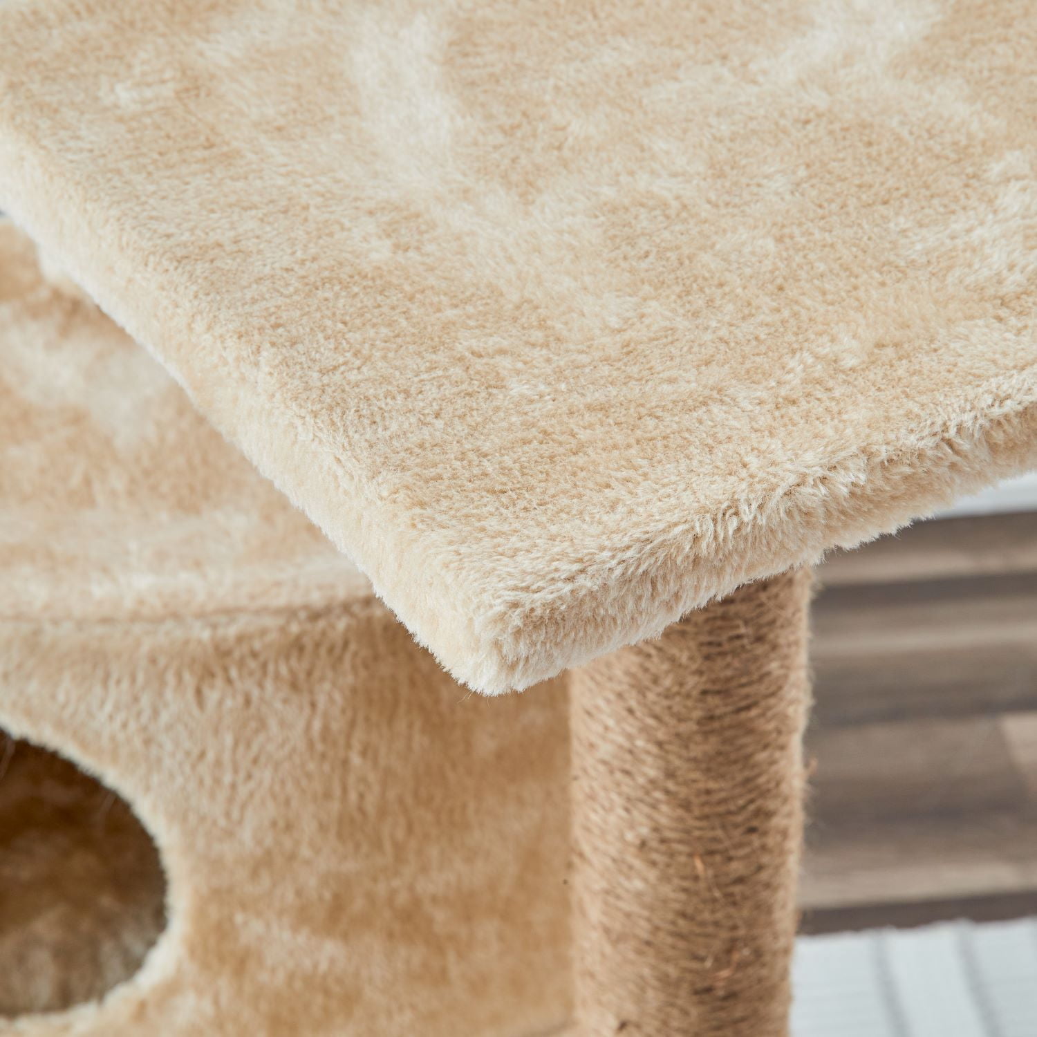 Two by Two Cleveland - Beige Scratching Post Cat Furniture - 22 in. Tall