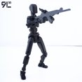 thumbnail image 4 of (Assembly Completed) T13 Action Figure Set,Dummy 13 Robot Action Figure, Lucky 13 Collectible Action Figure Articulated, 4 of 6