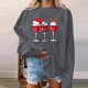 thumbnail image 3 of Gibobby Sudaderas para mujer Tops para mujer, de tamaño, sudadera de manga larga, suéter con capucha, suéter, blusa de otoño para chicas adolescentes(Gris oscuro,M), 3 of 4