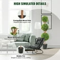 thumbnail image 5 of VEVOR Artificial Topiaries Boxwood Trees, 48 inch Tall (2 Pieces), 3 Ball-Shape Faux Topiaries Plant with Planters, Green Feaux Plant w/ Replaceable Leaves & Port for Decorative Indoor/Outdoor/Garden, 5 of 9