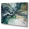 thumbnail image 2 of Designart "Green Blue Marbled Dreamscape II" Modern Geometric Wall Art Print, 2 of 5