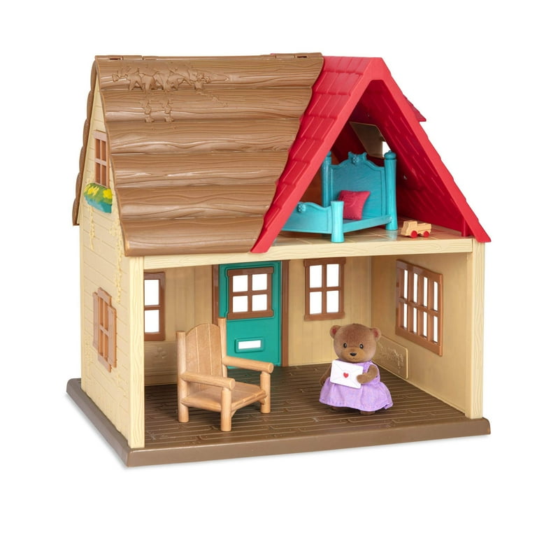 Lil Woodzeez Sunny Acres Country House Dollhouse Playset with