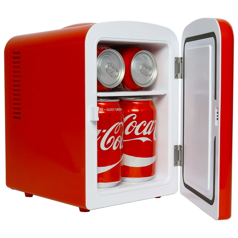 Portable Coca Cola Hot and Cold Mini Refrigerator With Car Charger 