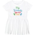 thumbnail image 3 of Inktastic My Grandaddy Loves Me Girls Baby Dress, 3 of 5