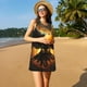 thumbnail image 3 of Fotbe Cool Black Eagle Vestido de Verano sin Mangas para Mujer – Vestido Midi Línea A, Estilo Camiseta Floral, Vestido Playero Casual y Fluido, 3 of 7