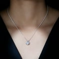 thumbnail image 6 of Rosec Jewels Lab Grown Diamond Pendant for Women (EF-VS Grade, with Chain) - Minimalist Necklace for Anniversary, 10K White Gold, 6 of 8
