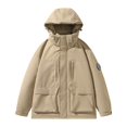 thumbnail image 2 of Puntoco Chaqueta Informal Holgada De Manga Larga Con Capucha Y Cremallera Para Hombre, 2 of 9