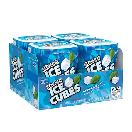 Icebreakers Ice Cubes  Peppermint Flavored  Sugar-Free Chewing Gum (40 Ct.  4 Ct.)