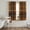 Brown, Black, Amber, variant on Brown Checked Sheer Curtains 63 Inch Length 2 Panels Set, Farmhouse Tan Brown Buffalo Plaid Voile Window Treatment Rod Pocket Curtains Sheers Drapes for Bedroom/Living Room/Kitchen 52x"63"x2