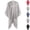 Silver, variant on HAJWOH Women Shimmer Shawl Wrap With Fringe Lightweight Sparkly Poncho Evening Cape Poncho Party Dress Styling, Lightweight Scarf