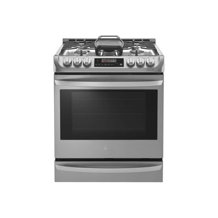 LG - 6.3 Cu. Ft. Slide-In True Convection Gas Range with EasyClean and UltraHeat Power Burner