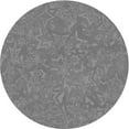 thumbnail image 1 of Ahgly Company Machine Washable Indoor Round Transitional Dim Gray Area Rugs, 5' Round, 1 of 7
