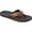 Black/Brown Vegan Leather, variant on Men's Reef Journeyer Flip Flop Black/Brown Vegan Leather 13 M