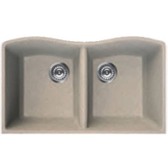 Transolid 32" x 19" Under Mount Liguria Aversa Granite Kitchen Sink, Available in Various Colors