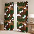 thumbnail image 2 of Feelyou Fashion Camo Black Out Curtains, Camouflage Curtains Pack of 2 (42x63 Each), 2 of 6