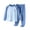 Blue, variant on Asxite Toddler Fall Outfits Spliced Crewneck Top Jogger Pants Casual Loose Breathable 2 Piece Set 3Y
