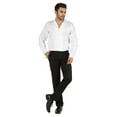 thumbnail image 5 of Bestman Solid Long Sleeve Cotton Shirts For Mens Formal Button Down Regular Fit Shirt, 5 of 7