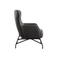 thumbnail image 5 of Artum Hill River Saddlebag Black 27" Accent Chair with Metal Base, 5 of 6