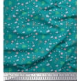 thumbnail image 1 of Soimoi Poly Georgette Fabric Dot,Leaves & Bird Cartoon Print Fabric by Yard 42 Inch Wide, 1 of 1