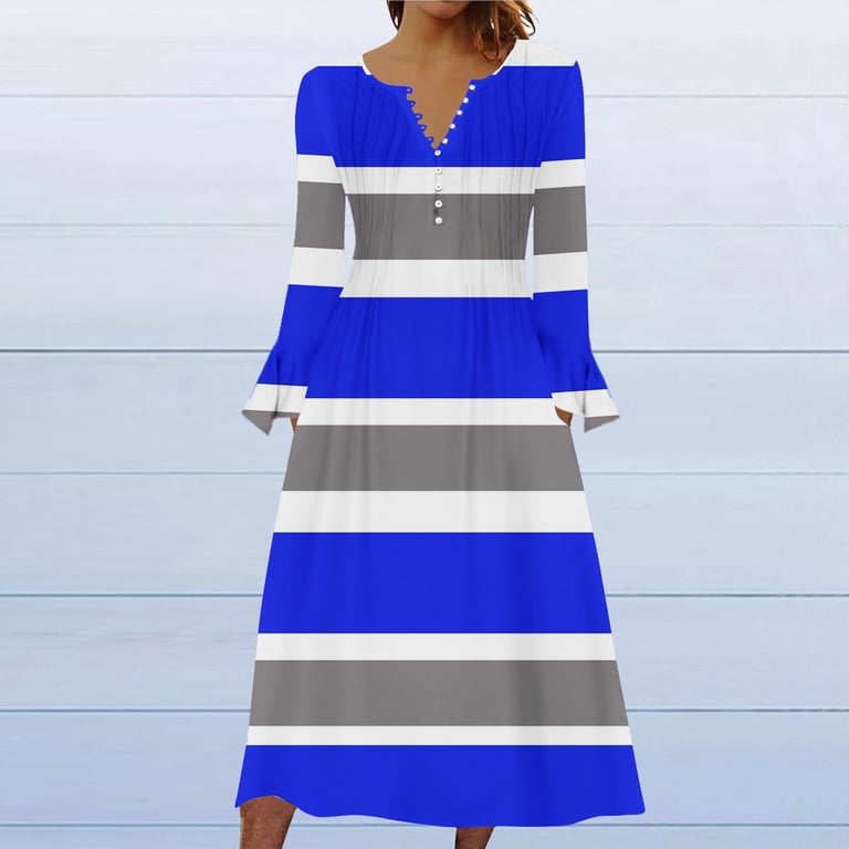blue striped tennis dress Vivi Tennis Dress, Blue Stripe – James and Lottie INC