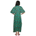 thumbnail image 3 of Moomaya Robe Kaftan d'Été pour Femmes en Coton à Boutons, Manches Kimono, Maternité, 3 of 5