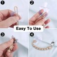 thumbnail image 3 of Clip de silicona para chupete para bebés, niños y niñas, paquete de 3 chupetes de silicona, mantiene el chupete limpio, clips para chupete, cadenas para chupete suaves y flexibles gratis,, 3 of 7